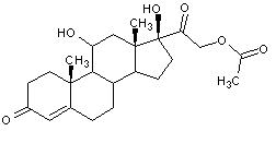 醋酸氫化可的松結(jié)構式